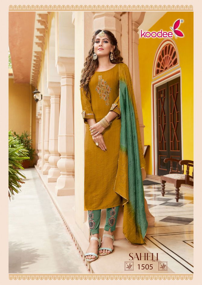 Koodee Saheli 15 Exclusive Wholesale Readymade Salwar Suits 